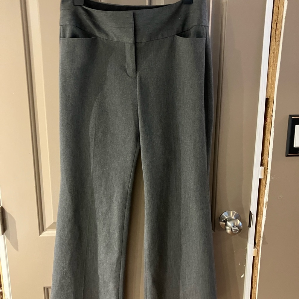 Express Editor Dark Gray Women's Pants 4 Short